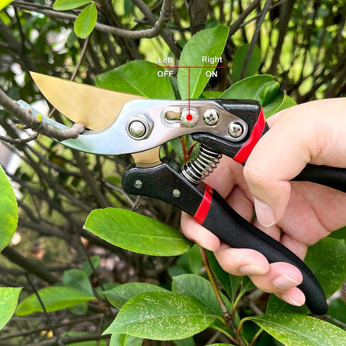 Pruning Shears for Gardening, Garden Shears Heavy Duty, Professional Bypass Pruner Hand Shears, Tree Trimmers Secateurs, Garden Clippers for Plant...