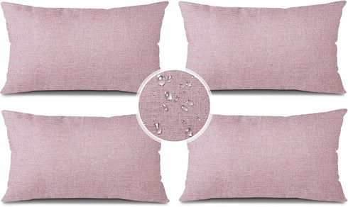 OTOSTAR Outdoor Waterproof Throw Pillow Covers Garden Decorative Cushion Case Pillow Covers Outdoor Pillowcases Patio Pillows for Couch Sofa Tent ...