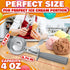 4 oz Ice Cream Scoop with Trigger Release #8 – Stainless Steel Versatile Tool for Baking, Cookies and Desserts Spoons, Easy-to-Clean, Dishwasher-S...