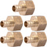 SharkBite 1/2 x 1/2 Inch FNPT Crimp Adapter, Pack of 5, Brass Plumbing Fitting, PEX Pipe, PE-RT, UC072LFA5...