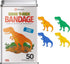 BioSwiss Bandages, Dinosaur Shaped Self Adhesive Bandage, Latex Free Sterile Wound Care, 50 Count...