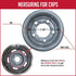 Wheel Accessories Parts 1 Pc Chrome Steel Baby Moon 8.25" Diameter Fits Wheels with 7.00" Inner Ring Fits RALLEY RALLY Wheels Only...