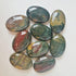 Natural Color Ocean Jasper Oval Palm Pocket Healing Crystal Massage Spa Energy Stone,Healing Crystal for Therapy Geometry Chakra Balancing...