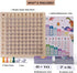 2 in 1 Multiplication Addition Math Board Game for Kids - Wooden Montessori Math Toys for Girls Boys 4 5 6 7 8 9 Years Old Wood Double Sided Board...