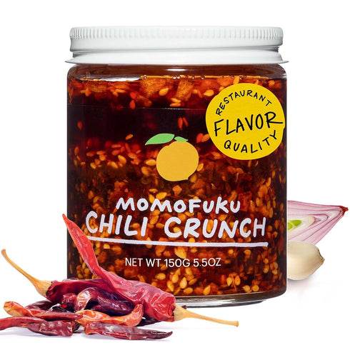 Momofuku Chili Crunch by David Chang, (5.3 Ounces), Chili Oil with Crunchy Garlic and Shallots, Spicy Chili Crisp...