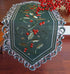 GRANDDECO Holiday Christmas Table Runner, Cutwork Embroidered Floral Holly Berry Dresser Scarf Table Topper for Home Dining Xmas Table Decorations...