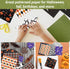 Reofrey 24 Sheets Halloween Pattern Paper Set, 6"x6" Scrapbook Paper Pad Single-Sided Pattern Paper Pack, Scrapbooking Supplies Kit Craft Paper Gh...