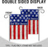 God Bless America 4th of July Home Decorative Garden Flag, House Yard American Stars Stripes Outside Decor, USA Patriotic Memorial Day Outdoor Sma...