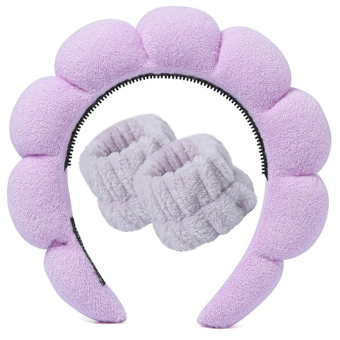 Spa Headband for Washing Face, Premium Makeup Headband, Skincare Headbands, Non Slip Sponge Headband for Women Girls, Yoga Sports Makeup Removal H...