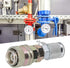 G1/8 Quick Coupling Connector Male Female Threaded link PT/PPT Hydraulic Pressure Test Point Adapter Set...
