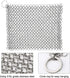 Cast Iron Cleaner 8’’x6’’ 316L Stainless Steel Chain Scrubber for Cast Iron Pan Pot Dutch Ovens Skillet Grill Cleaning...