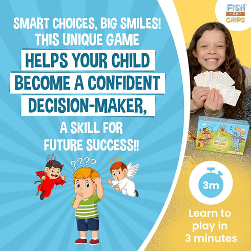 THE GREAT FRIES ESCAPE - Foodie Adventure Card Game for Kids, Easy to Learn Playing Cards for Kids, Ideal for Family Game Night, Party Game, Campi...
