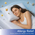 Queen Size Waterproof Pillow Protectors (Set of 4) – Zippered Allergy Pillowcase Cover Dust Proof Encasement...