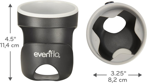 Evenflo Universal Cup Holder for Strollers and More, Black...