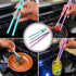 Toaster Tongs - (Set of Two) Silicone Tongs for Cooking - Toast Tongs - Salad Tongs - Cooing Tongs - Rubber Tongs - Plastic Tongs - Mini Tongs - S...