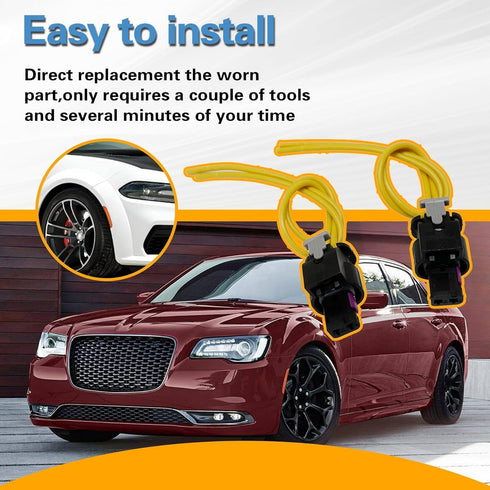 2Pcs Side Marker Light Connector 68213844AD 68213845AD 68214402AD 68214403AD Compatible with Chrysler 300 Dodge Charger 2015-2023, Side Marker Lig...