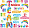 Qilery 36 Pcs Classroom Bulletin Board Decorations Set Teamwork Classroom Decor Welcome Bulletin Board Craft for Kids Kindergarten Preschool Eleme...