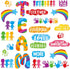 Qilery 36 Pcs Classroom Bulletin Board Decorations Set Teamwork Classroom Decor Welcome Bulletin Board Craft for Kids Kindergarten Preschool Eleme...