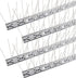 Hausse Stainless Steel Bird Spikes 4 Pack, Squirrel Small Birds Pigeons Crows and Woodpeckers Deterrent Devices Bird Repellent Spikes, Assemble Ea...