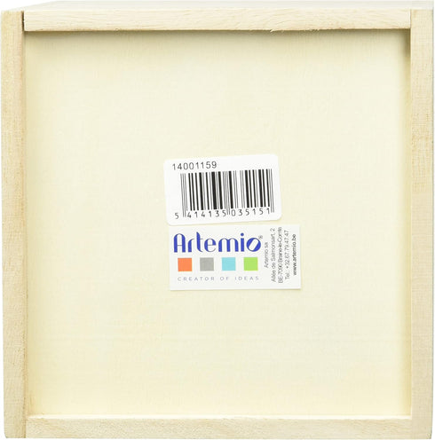 Artemio 14001159 Wooden Tissue Box Square-14cmx 13cmx 13Cm...