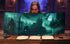 CZYY DM Screen 4-Panel Cardboard Game Master Screen with Erasable & Clear Pockets, Gloomy Castle Artwork Game Master Shield Tool for Dungeon Maste...