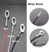 10 pcs 20 inch (50cm) 3mm Thickness Galvanized Steel Wire Cable Eyelets Ended Short Rope Lanyard Safety Tether Chain Lock with Vinyl Coated Cover ...
