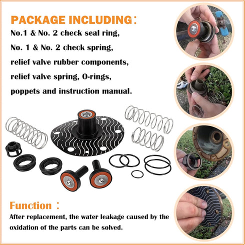 3/4"-1" Complete Repair Kit Fits Replace for Zurn Wilkins 975XL and 975XL2 Replacement?Complete Backflow Repair Kit...