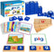 Learning Toys for 3 4 5 Years Old Kids - 116Pcs Short Vowel Letters Sorting Spelling Reading Toy Set with Double-Sided Flash Cards, Preschool Kind...