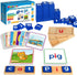 Learning Toys for 3 4 5 Years Old Kids - 116Pcs Short Vowel Letters Sorting Spelling Reading Toy Set with Double-Sided Flash Cards, Preschool Kind...