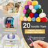 Aeelike Crochet Yarn for Crocheting, 1093 Yards Acrylic Yarn for Knitting,Full Crochet Kits for Beginners and Professionals, Aluminum Crochet Hook...