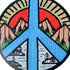 Peace Sign Mountain and River Vitage Explore Outdoor Patch Embroidered Applique Iron On Sew On Emblem...