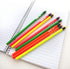 BAZIC Wood Pencil Neon Pencils, Latex Free Eraser, Unsharpened Rewards Pencil for Writing Drawing (8/Pack), 1-Pack...