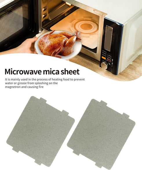 2 PCS Waveguide Cover, Universal Mica Sheet for Microwave Oven, Cut to Size, 108mmX99mm...
