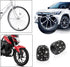 Set of 4 Rhinestone Tire Valve Stem Caps Bling Car Accessory Compatible with Universal Wheel Air Stem Valve Black...