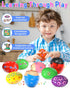 9 Pack Wooden Percussion Musical Shake Prefilled Easter Eggs with Toys Inside Filled for 3 4 5 Years Old, Toddlers Easter Basket Stuffers Egg Fill...