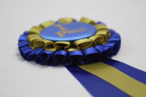 Premium Award Ribbons Blue,Red,White - 1st, 2nd, 3rd Place - 1 Set (3 Ribbons) - First Second Third Place Winner Ribbons...