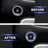 TOMALL Aluminum Alloy Engine Start Stop Push Button Ring Compatible with Dodge Challenger Charger 2015-2020 Car Power Ignition Switch Button Cover...