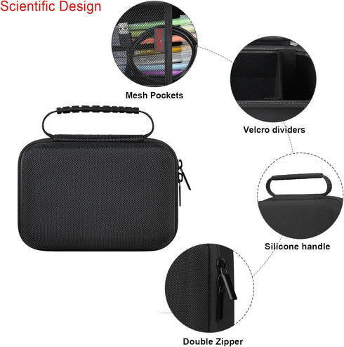 4K Digital Camera Carrying Case for Femivo/VETEK/IWEUKJLO/VJIANGER/WIKICO/Saneen/OIEXI 4K 48MP Vlogging Camera, Travel Compact Camera Storage Cove...