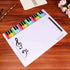 2pcs Dry Erase Music Lap White Board Erasable Writing Staff Write Musical Notes Double Sided Whiteboard Teaching Practice Board White 28.4x21x0.1c...