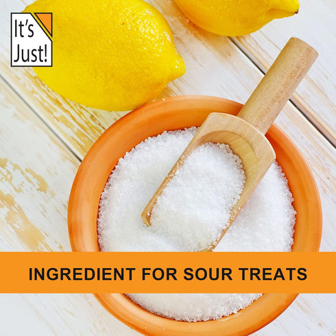 It's Just! - Citric Acid, Food Grade Flavor Enhancer Powder, Non-GMO, Great for Cooking, Cleaning, Bath Bombs, Natural Preservative (6 Ounces)...