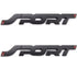 2Pcs 3D Sport Metal Point Emblem Side Fender Trunk Emblem Vehicle Car Motorcycle Badge Decals (Matte Black)...