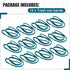12 Pieces 78.7 Inches Trash Can Bands Fits 94-96 Gallon Garbage Can Large Rubber Bands Garbage Can Bag Holder Litter Box Band Loop for Trash Can O...