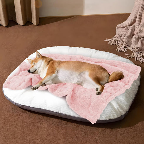 MACEVIA Fluffy Fleece Dog Blankets, Warm Soft Fuzzy Pets Blankets for Puppy, Small, Medium, Large Dogs and Cats, Plush Pet Throws for Bed, Couch, ...