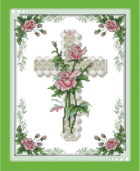 ITSTITCH Cross Stitch Kits Stamped Cross-Stitching Patterns for Beginner Kids Adults, Embroidery DIY Crafts Needlepoint Starter Kits (Stamped 8.3×...