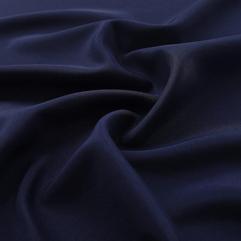 FOLINS&HOME Navy Blue Round Tablecloth 48 Inch Waterproof Heavy Duty Wrinkle Free Polyester Fabric Table Cloth, Spillproof Washable Table Cover fo...