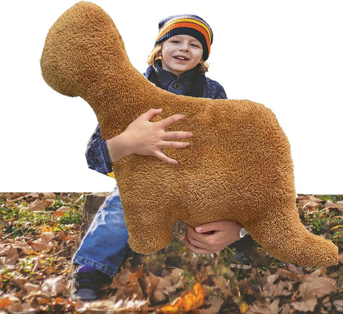 24 inch Large Dino Nugget Pillow, Big Tanystropheus Dino Chicken Nugget Pillow Stuffed Animal Plush Toy, Dino Nugget Plush Dinosaur Theme Party De...