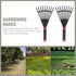 GANAZONO Hand Tools 2pcs Garden Leaf Rake Poly Shrub Rake Gardening Hand Rakes Garden Rake to Collect Loose Debris for Lawn Grass and Leaves Garde...