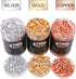 Gold Foil Flakes for Resin, 30g Gold Leaf Flakes for Nail Art, Painting, Crafts, Slime and Resin Jewelry Making (10g / Bottle)...