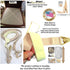 Hold-Up Brand Crisscross Fitted Sheet Strap Stay-Downs with US Patented Gripper Clasps...