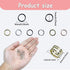 YAKA 900Pcs 9mm1Box 6 Colors Open Jump Ring,Ring Jewelry Keychain for Jewelry Making Accessories,1Pcc Jump Ring Open/Close Tool and 1Pcs Clear Box...